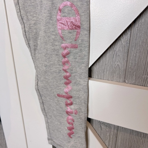 D11.13 Champion athleticwear leggings girls M Oxford Heather Gray NWOT - Picture 3 of 6